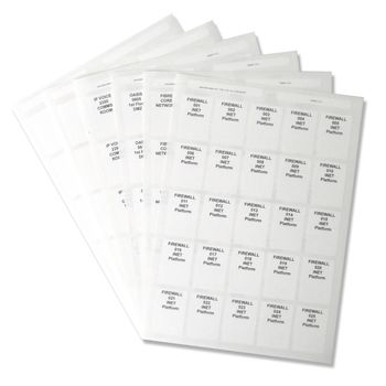 Image of Pre-printed Cable Labels Medium Size